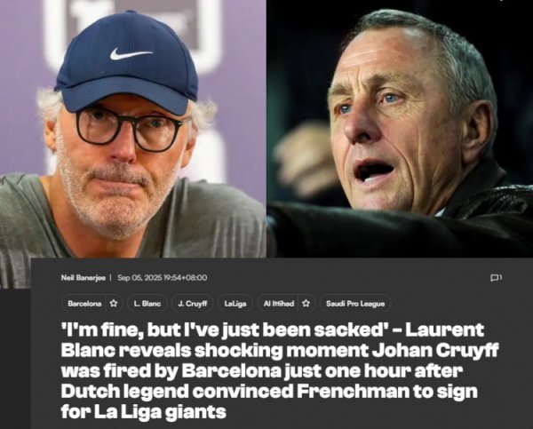BLANCO: Vào ban ngày, tôi đã nói về mùa mới với Cruyff, nhưng vào ban đêm, tôi đã xem anh ấy bị Barcelona bắn bởi Barcelona